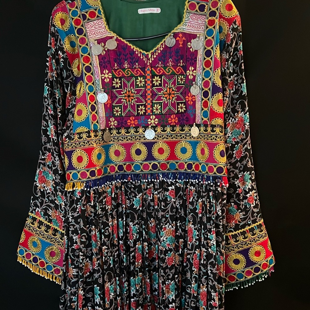 Long afghan dress